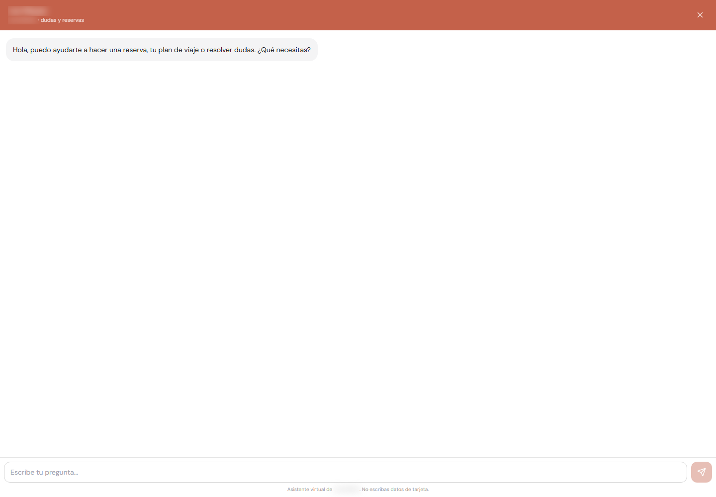 Asistente web del hotel: chat que resuelve dudas y hace reservas
